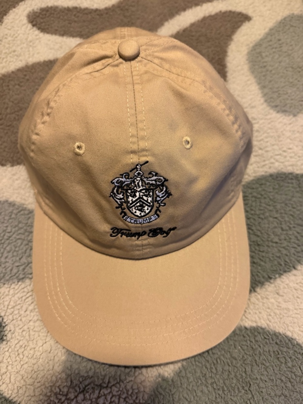 Ahead Beige Adjustable Trump Golf Hat